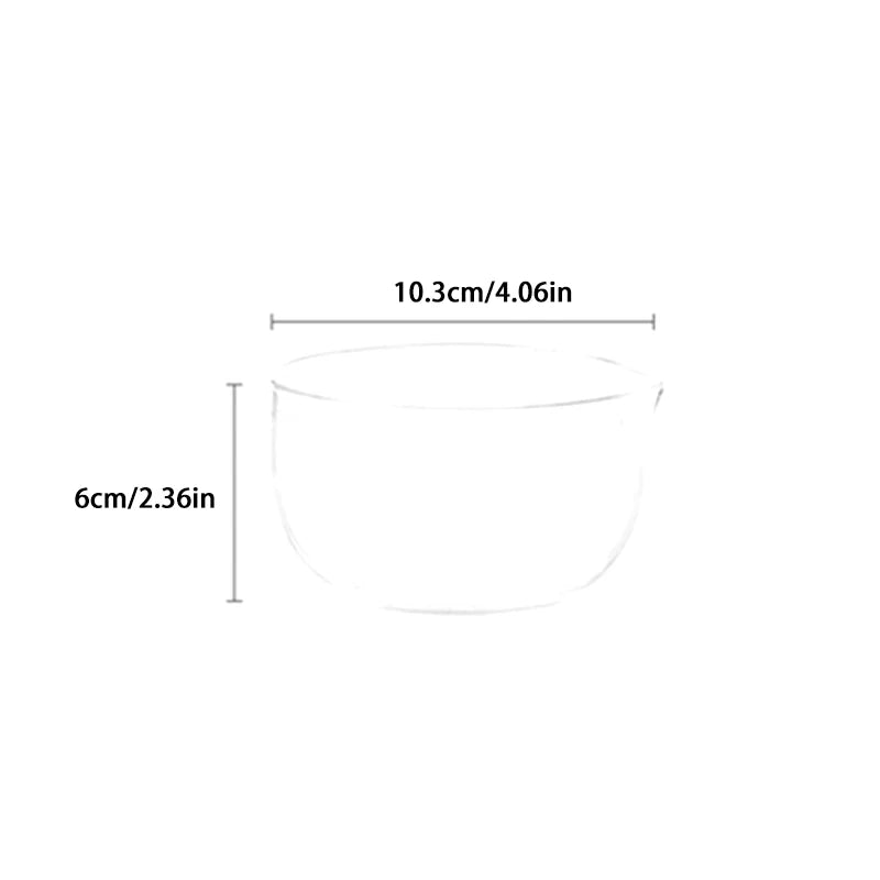 Double-Layer Glass Matcha Bowl with Spout — 350/600ml