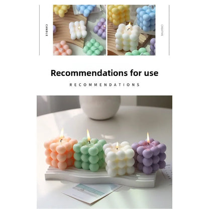 Bubble Cube Scented Soy Wax Candle