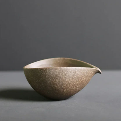 Japanese Coarse Pottery Matcha Bowl
