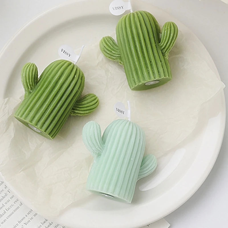 Small Cactus Scented Wax Candles Ornament