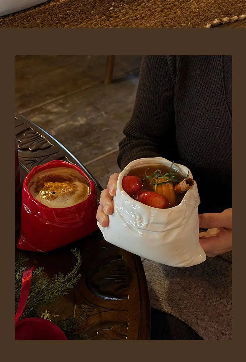 Burlap & Ceramic Coffee Mugs: Eccentric Handmade Cups, Unique Shapes & Niche Aesthetic