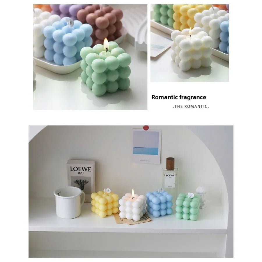 Bubble Cube Scented Soy Wax Candle