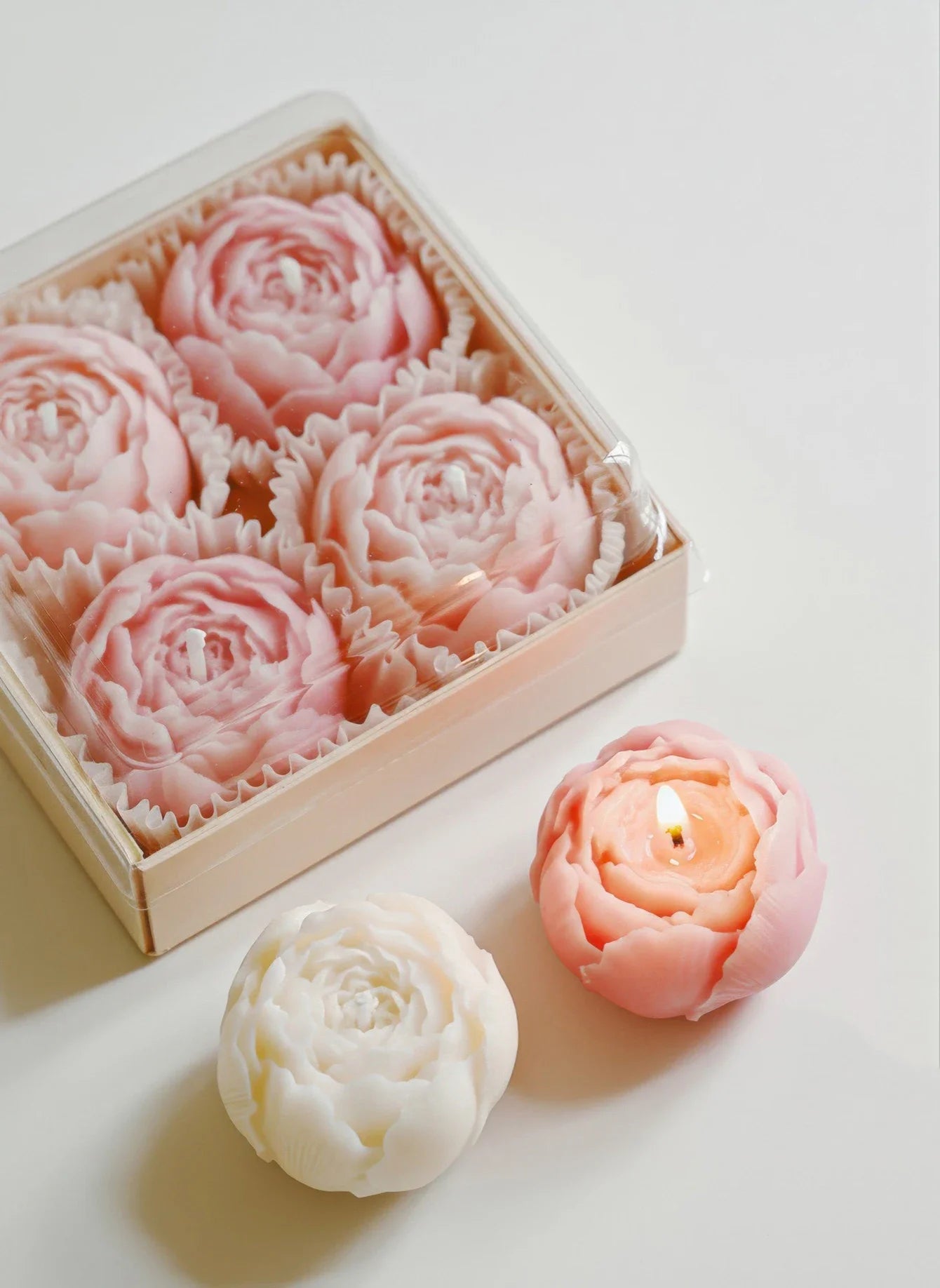 Rosblommasoyavaxljusset
