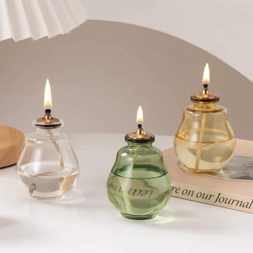 Creative Aromatherapy Candles Glass Coloful Small Oil Lamps - Your Ritual Hub 