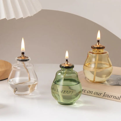 Creative Aromatherapy Candles Glass Coloful Small Oil Lamps