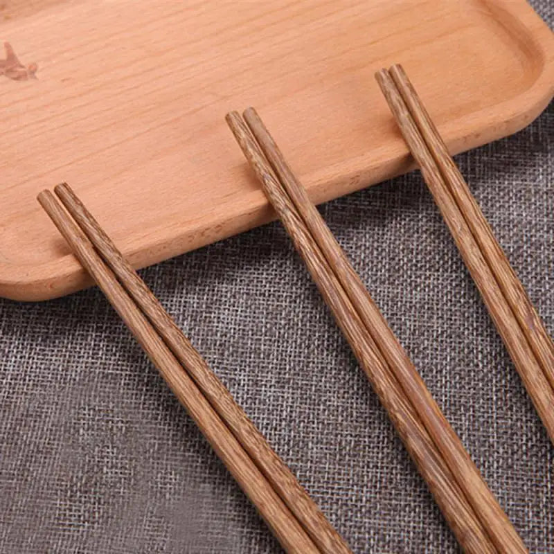Natural Rosewood Chopsticks, 10-Pair Set
