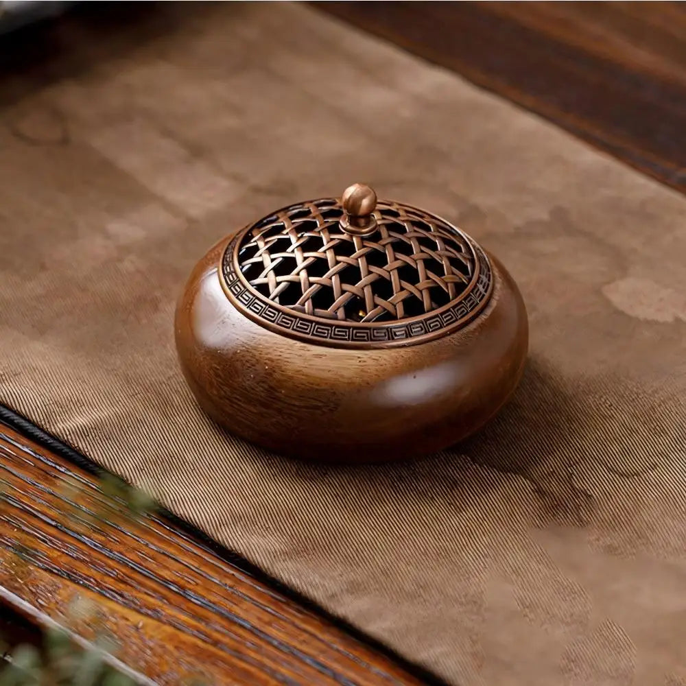 Solid Wood Pan Incense Burner Tray - Your Ritual Hub 