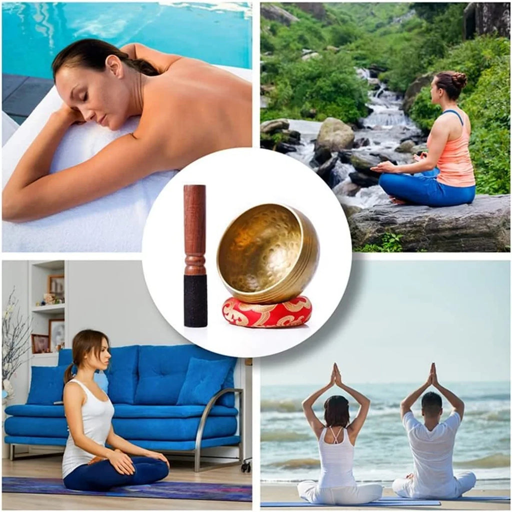 Tibetan Singing Bowl Set – Handcrafted Himalayan Sound Bowl for Meditation & Sound Healing