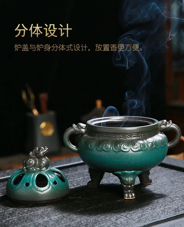 Antique Ceramic Chinese Incense Burner