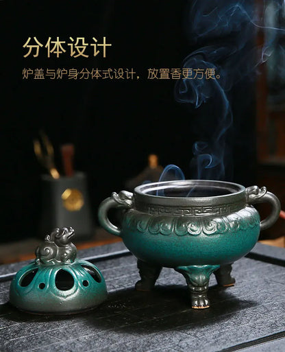 Antique Ceramic Chinese Incense Burner
