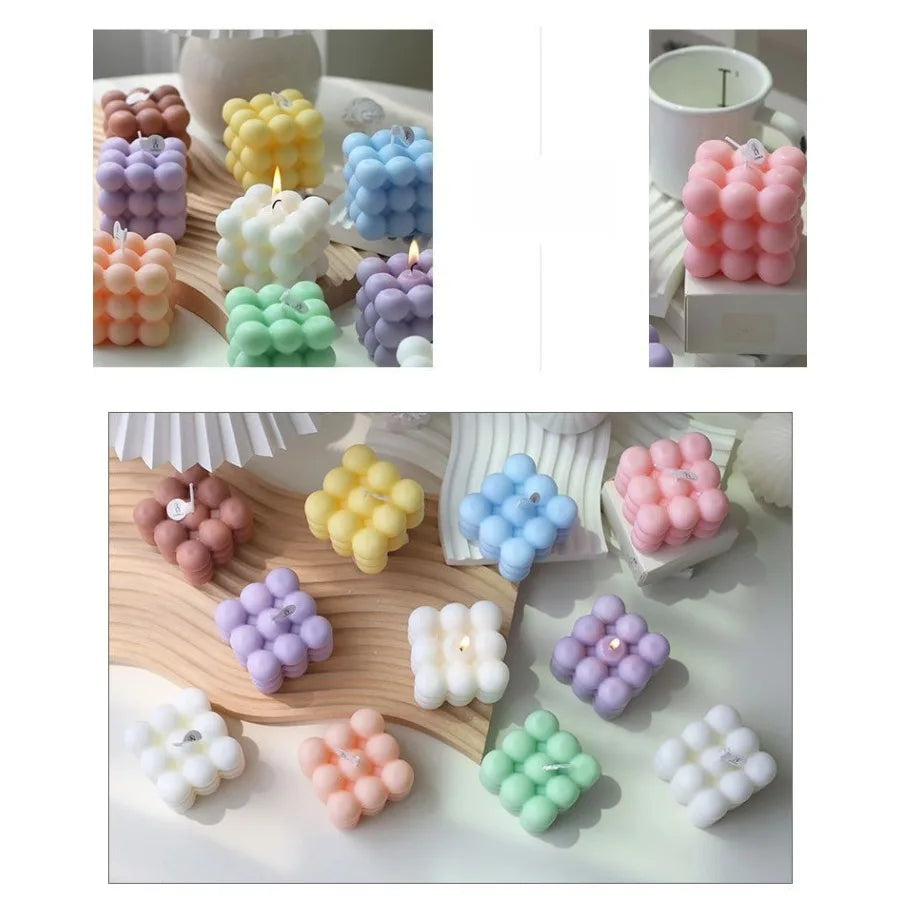 Bubble Cube Scented Soy Wax Candle