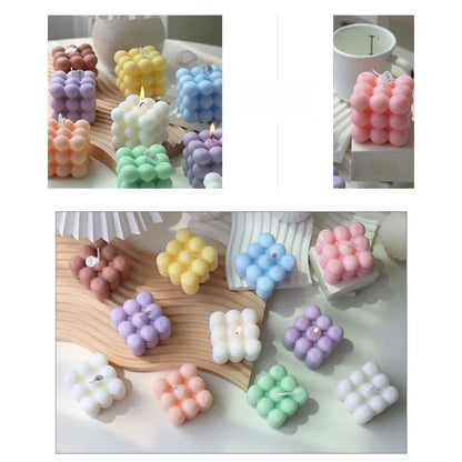 Bubble Cube Scented Soy Wax Candle