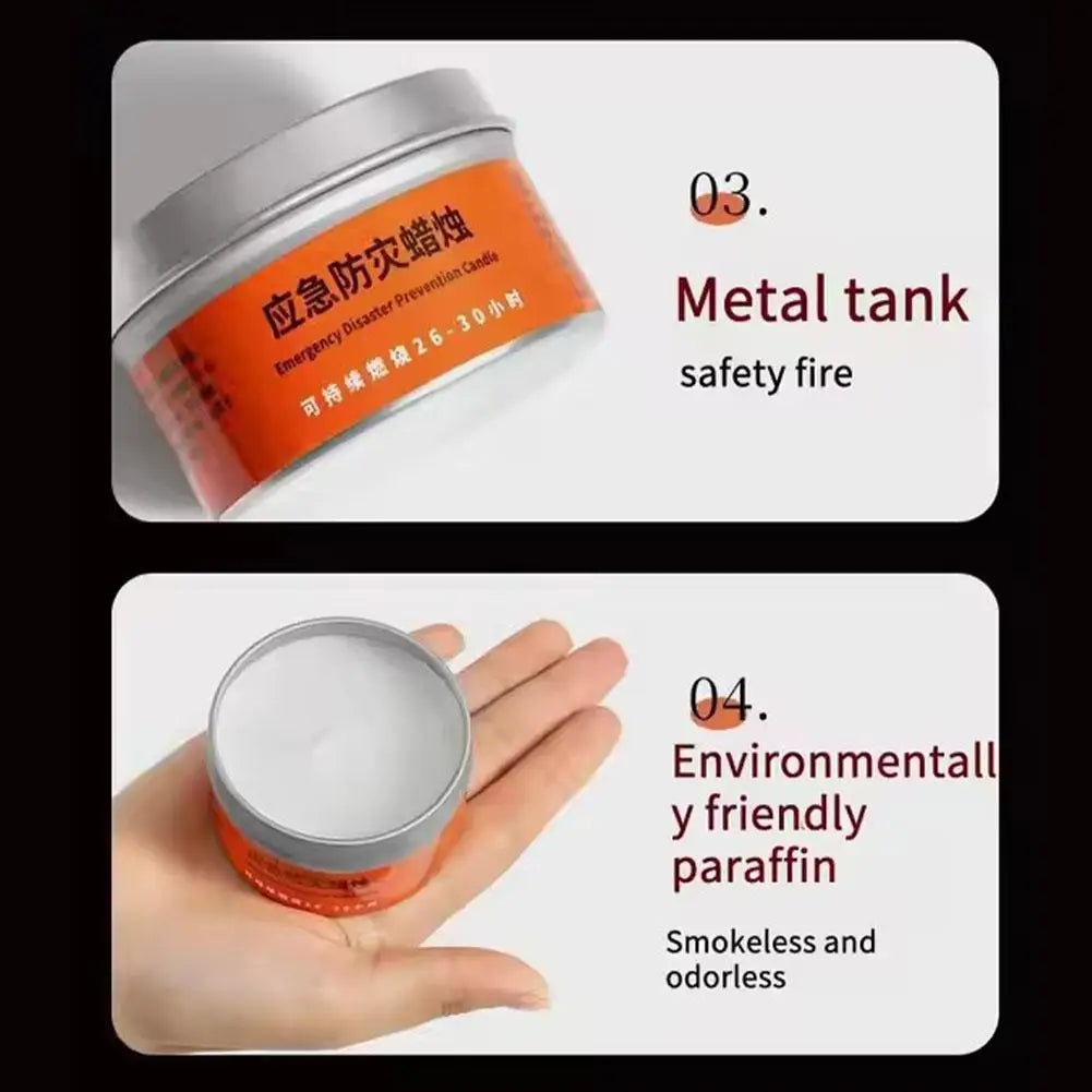 Emergency Candles for Household Power Outages Windproof Smokeless