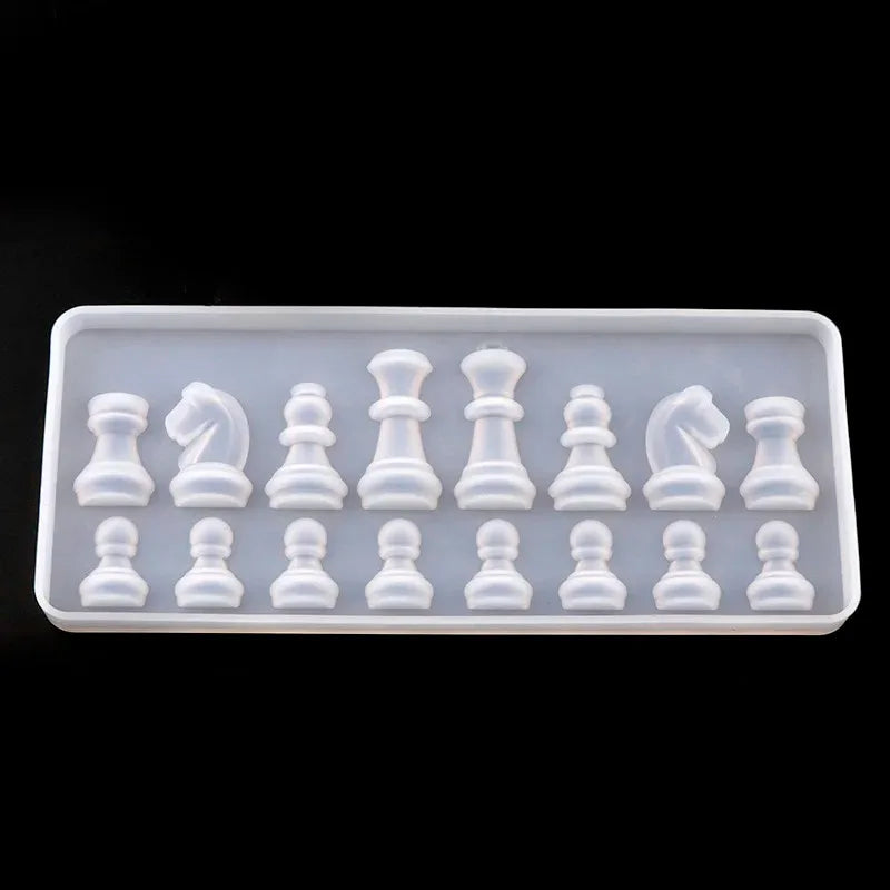 DIY Chess Piece Silicone Mould for Resin & Clay