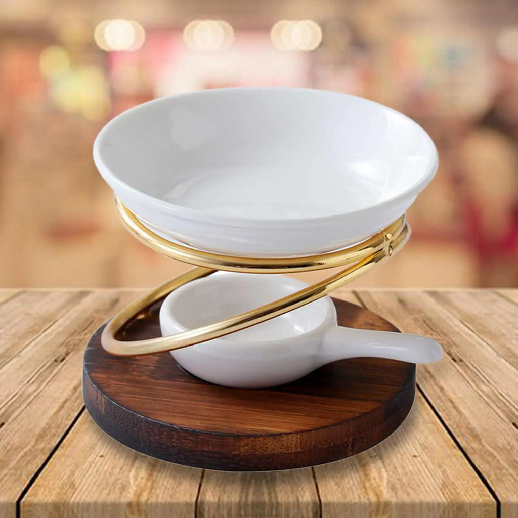 Aroma Oil Burner & Wax Melt Warmer with Candle Spoon - Your Ritual Hub 