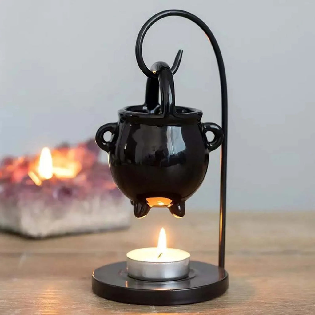 Ceramic Essential Oil Burner & Tealight Wax Warmer - Your Ritual Hub 