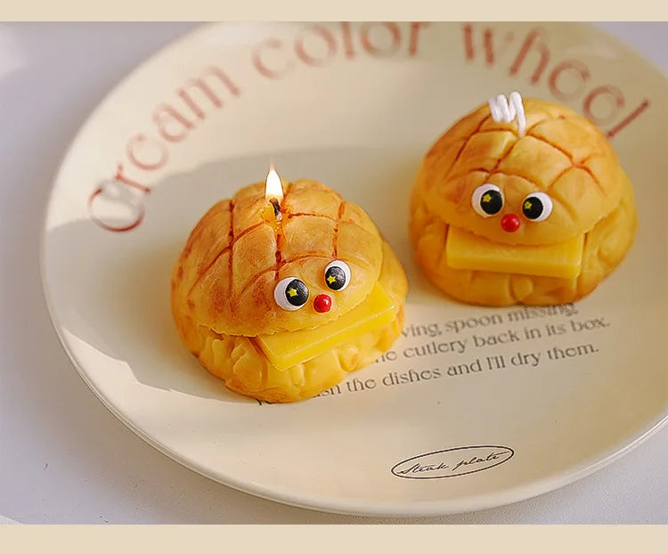 Bread-Shaped Scented Candles — Milk & Coffee Fragrance