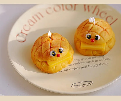 Bread-Shaped Scented Candles — Milk & Coffee Fragrance