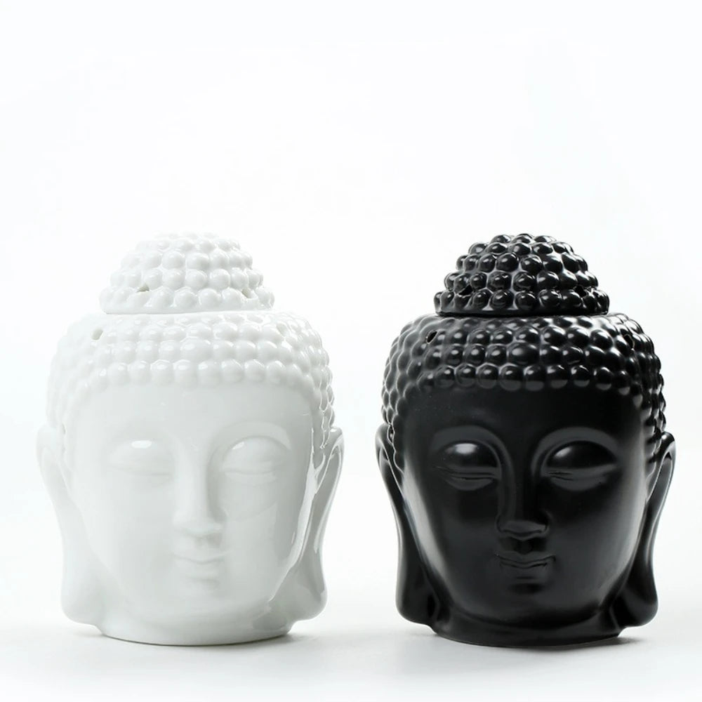Ceramic Buddha Head Aromatherapy Oil Burner