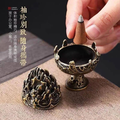 Boshan Mini Portable Incense Burner — Desktop Decor