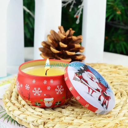 Soy Wax Candle Jar — Christmas Luminous Ornament