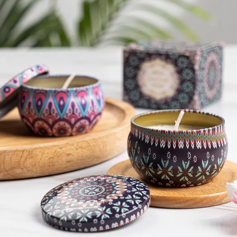 Vintage Floral Scented Soy Wax Candles - Your Ritual Hub 