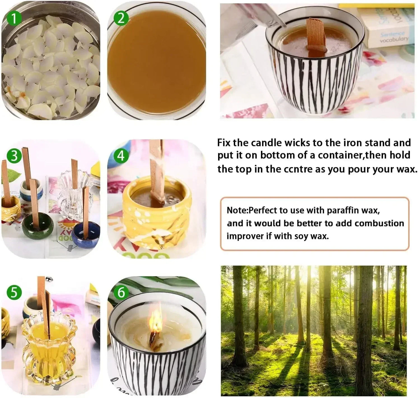 Wood Wick Soy Candle DIY Kit — Handcrafted Aromatic