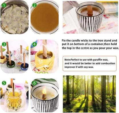 Wood Wick Soy Candle DIY Kit — Handcrafted Aromatic