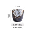 180ml Japanese tea cup coffee cup matcha handy retro ceramic coarse pottery cup - Your Ritual Hub 