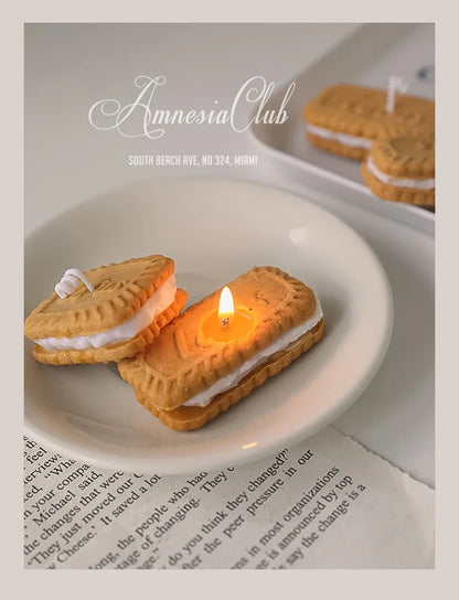 Söta handgjorda kexljus doftljus aromaterapi sojavaxljus bröllopsfödelsedagsljus fest heminredning