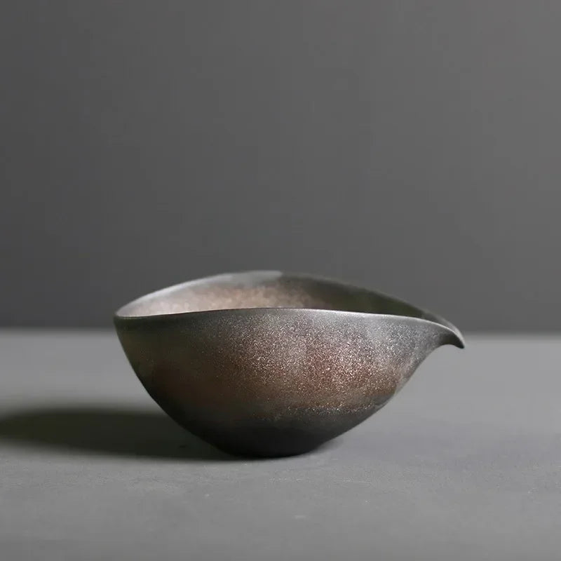 Japanese Coarse Pottery Matcha Bowl