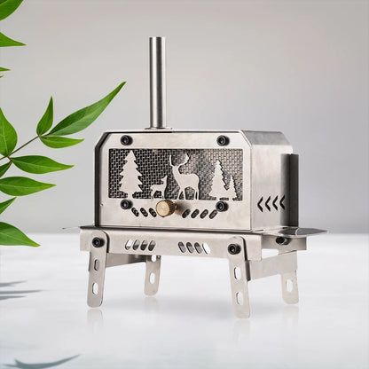 Stainless Steel Incense burners Detachable Burning Wood Stove