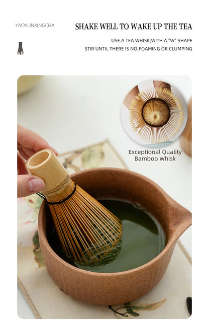 8-Piece Kiln-Fired Japanese Matcha Ceremony Set