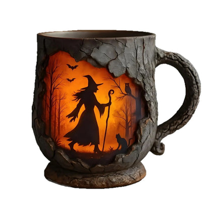 Forest Mystical Witch Mug Creative Ceramic Coffee Cup Gothic Style