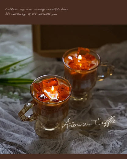 Kaffeformade doftljus i sojavax