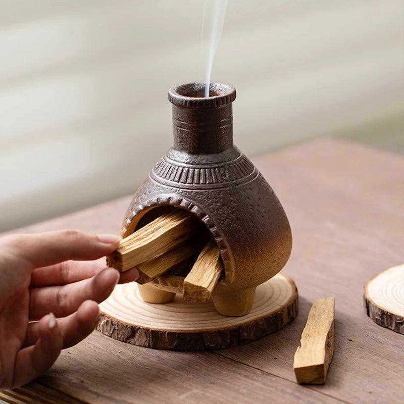 Ceramic Incense Burner Smudging Bowl with Ash Catcher Heat-Resistant Incense Censer for Yoga Home Decor & Thoughtful Gift - Your Ritual Hub 