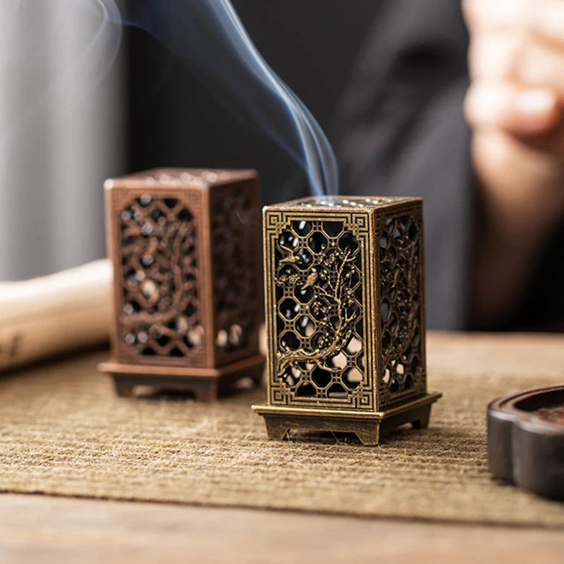 Metal Incense Holder Square Vertical - Your Ritual Hub 