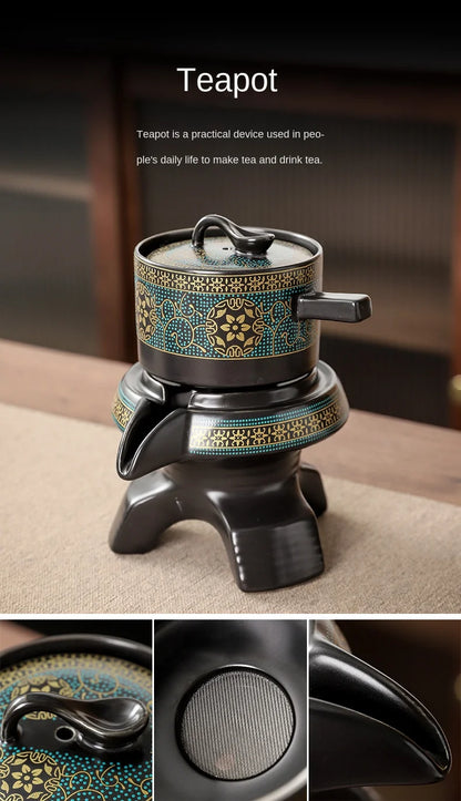 Semi-Automatic Rotating Kung Fu Tea Set