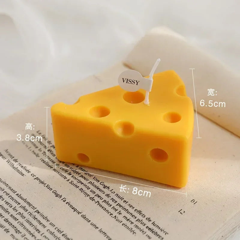 Cheese Shaped Scented Candles Yellow Cake Aromatherapy Candle Relaxing - Your Ritual Hub 
