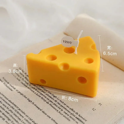 Cheese Shaped Scented Candles Yellow Cake Aromatherapy Candle Relaxing