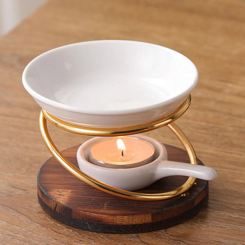 Aroma Oil Burner & Wax Melt Warmer with Candle Spoon - Your Ritual Hub 