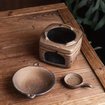 Japanese Retro Fireproof Incense Burner & Wax Heater