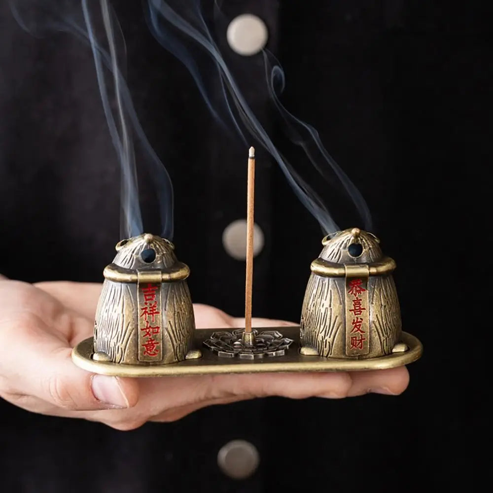 Chinese Style Zinc Alloy Incense Burner