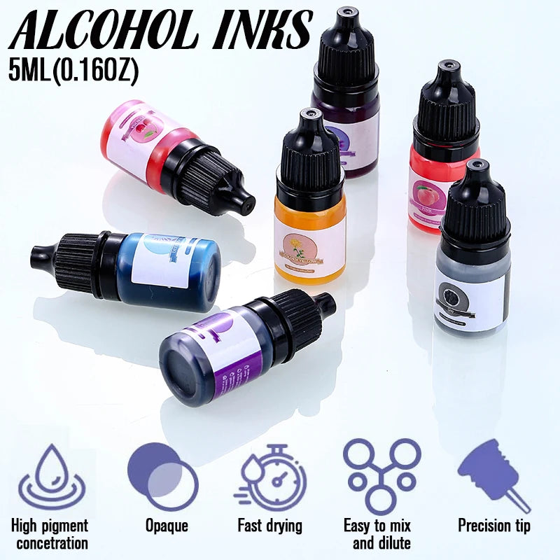 24-Color Resin Pigment Set for Epoxy Crafts