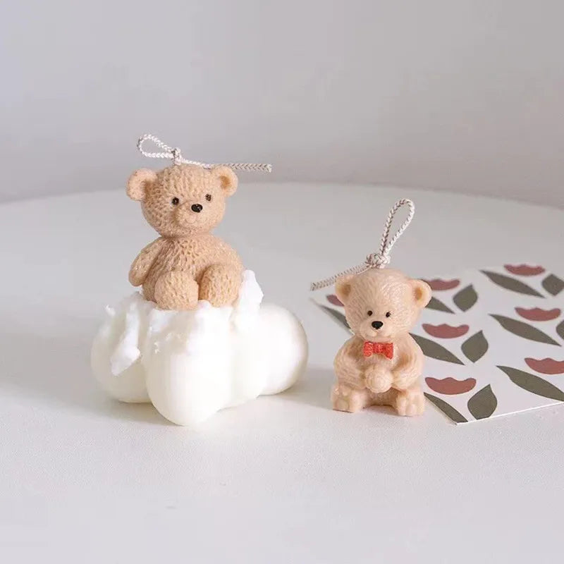 Cute Bear Candle Making Mould 3D - Your Ritual Hub 
