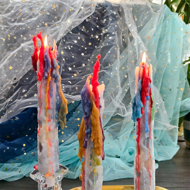 Colorful tear drop candles - Your Ritual Hub 