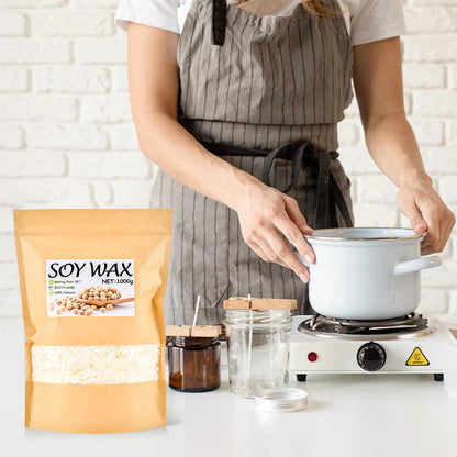 Natural Soy Wax Flakes 100g–1000g — DIY Candle Crafts