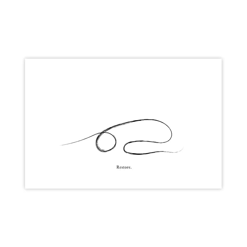 Yoga Wall Art Print Meditation Poster Yoga Symbol Breath Quote - Your Ritual Hub 