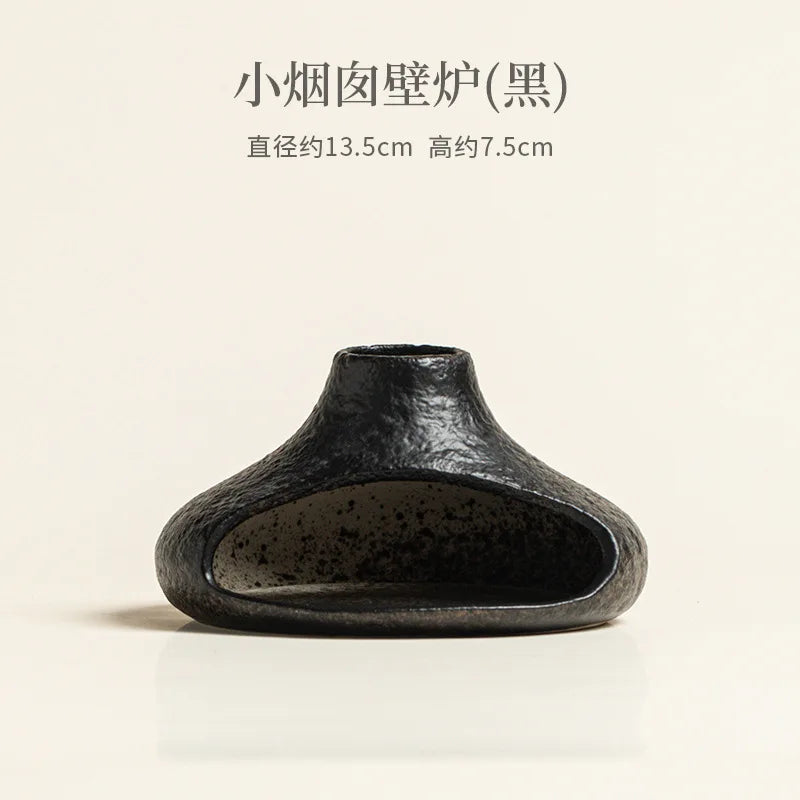 Small Chimney Fireplace Ceramic Aroma Diffuser Incense Burner Aroma Burner - Your Ritual Hub 