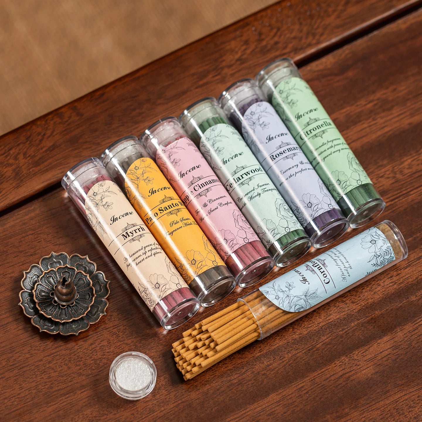 Natural Scent Incense Sticks – 40 pcs | 9 cm Wooden Sticks